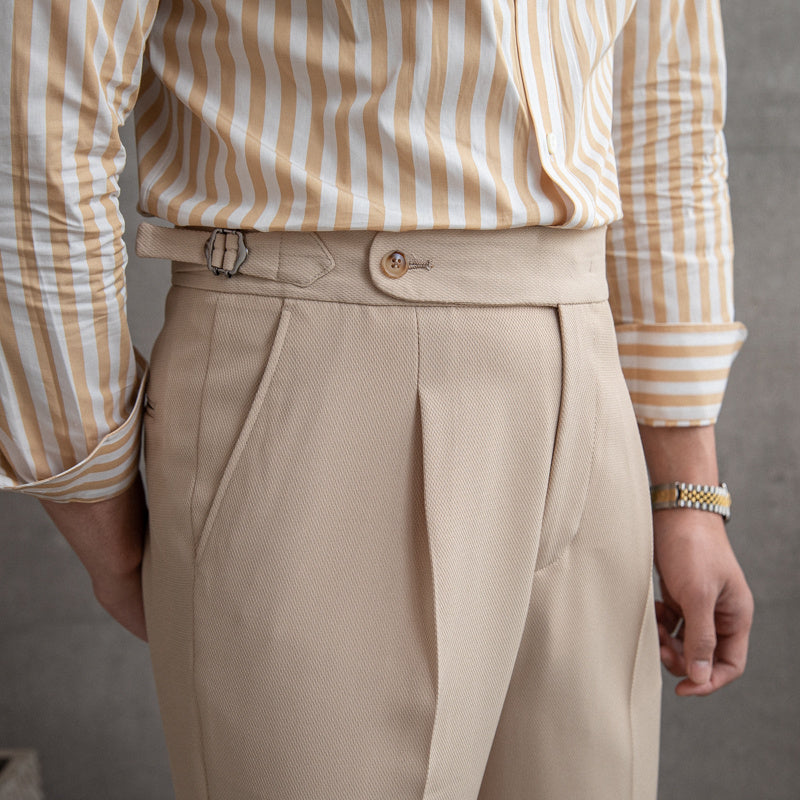 Men's Drape Anti-wrinkle Casual High-waisted Pants