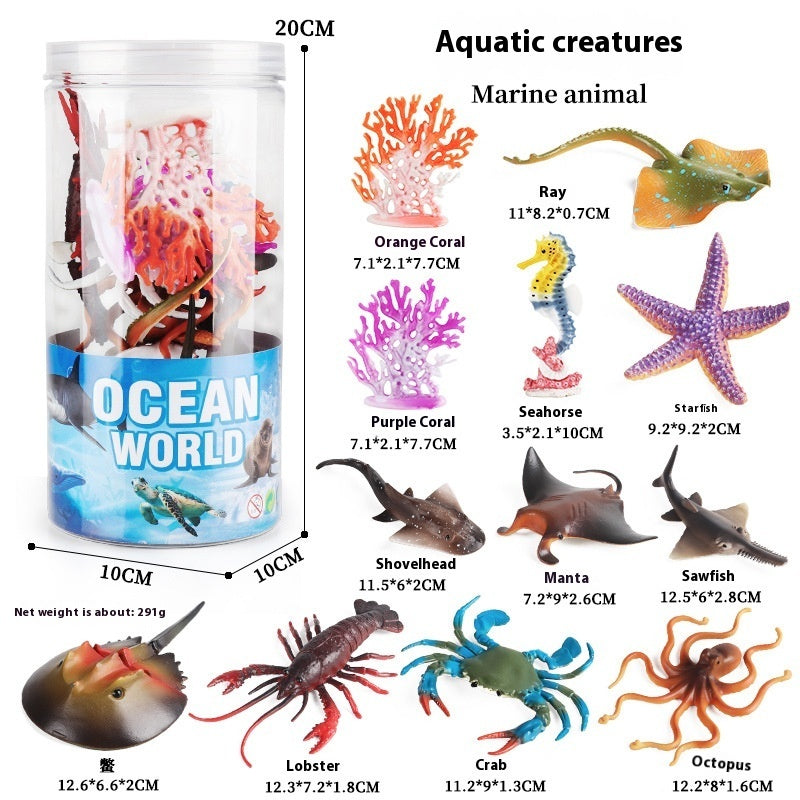 Simulation Marine Animal Model Children's Cognitive Toy