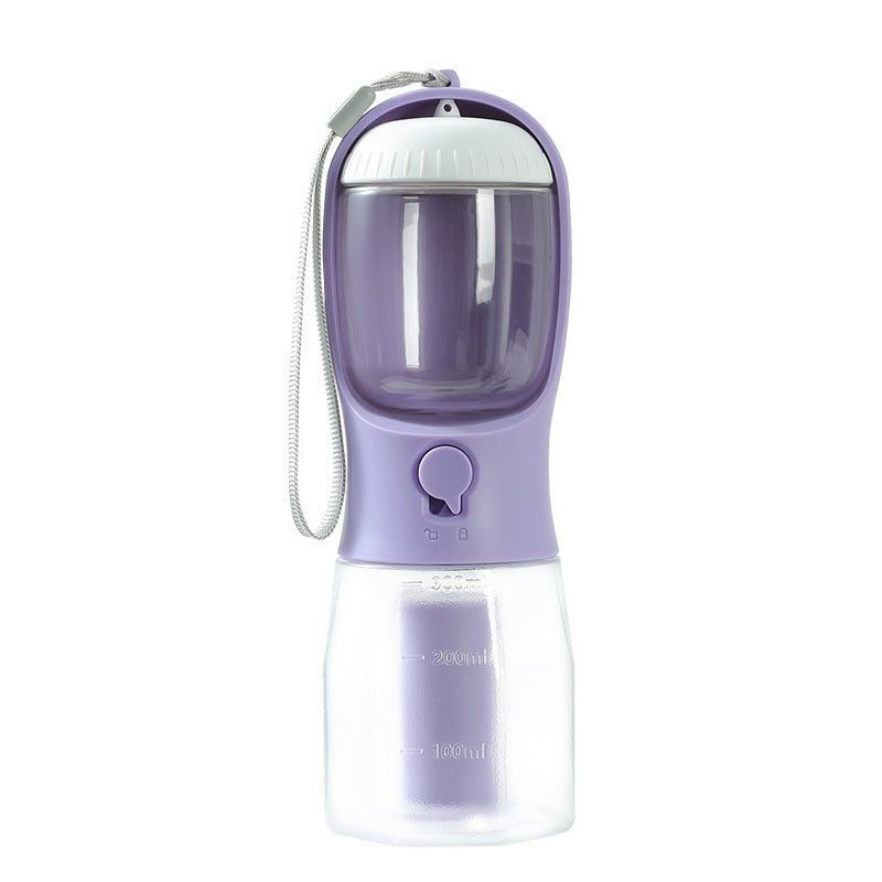Dog Water Cup Drinking Food Garbage Bag Three-in-one Portable Bottle
