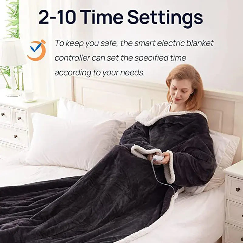 Wearable European And American Standard Electric Blanket Shawl - Ocean Vault