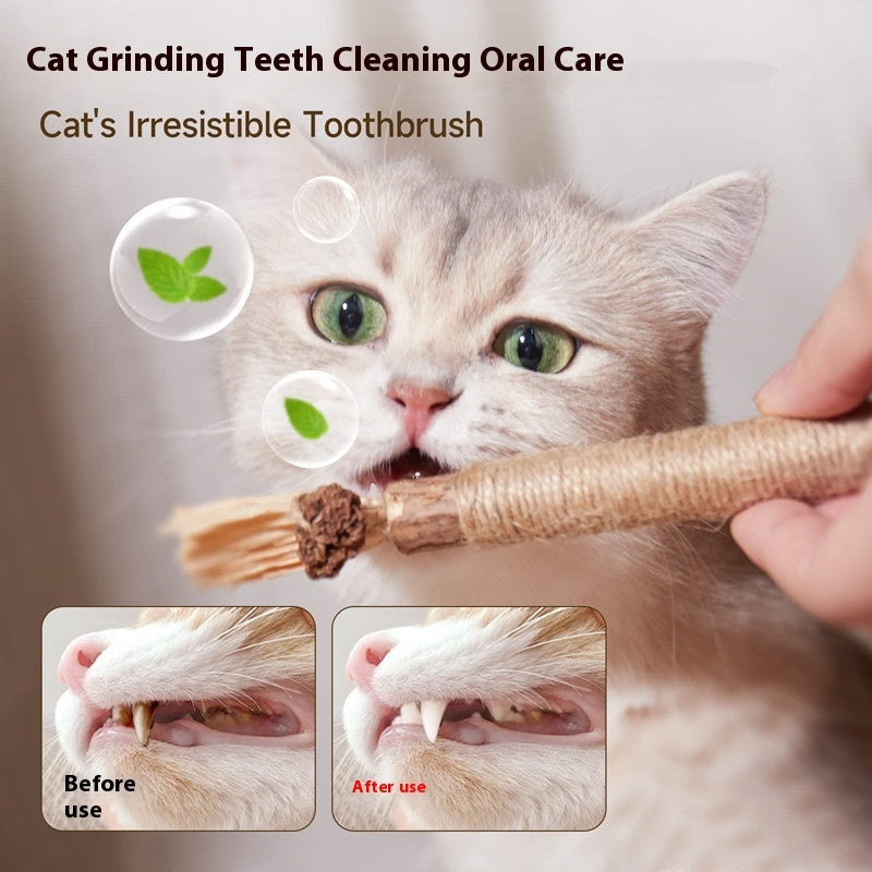 Funny Cat Molar Bite Stick Toy