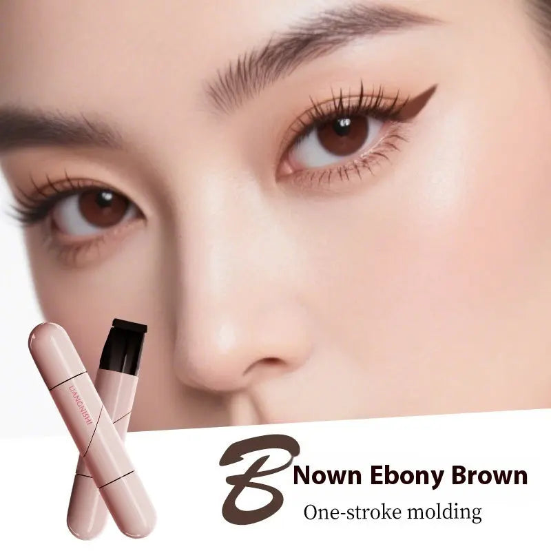 Waterproof Not Smudge Precise Outline Natural Long Lasting Integrated Double-headed Eyeliner Stamp Pen - Ocean Vault