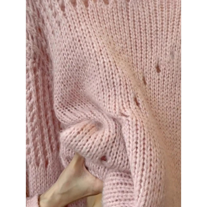 Women's Style Knitted Hollow Out Sweater