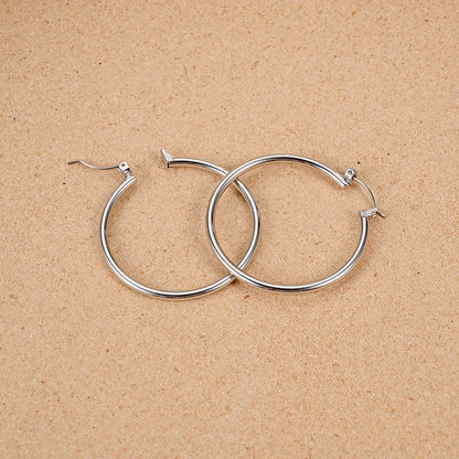 European And American Temperament Ring Gold And Silver Earrings Fashion