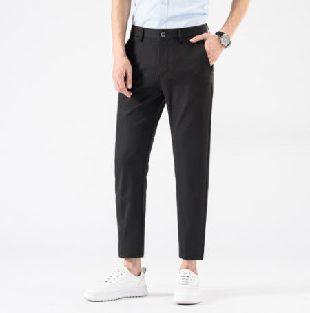 Ice Drape Men's Polyester Cropped Pants