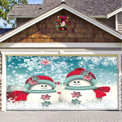 Christmas Background Hanging Cloth Garage Door Patch Holiday Party - Ocean Vault