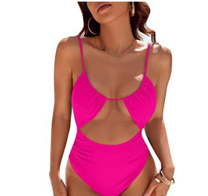 European And American Cute Women's One-piece Swimsuit