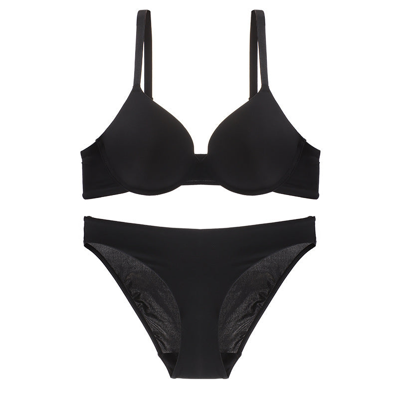 Cross Backless Bra Panties Set