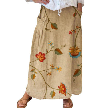 Women's Fashion Vintage Floral Holiday Dress