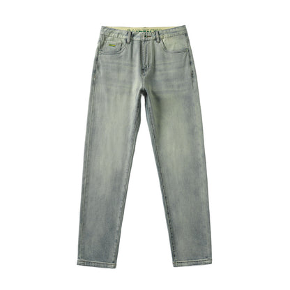 Casual Stretch Nostalgic Micro Ha Pencil Pants Youth Jeans Men