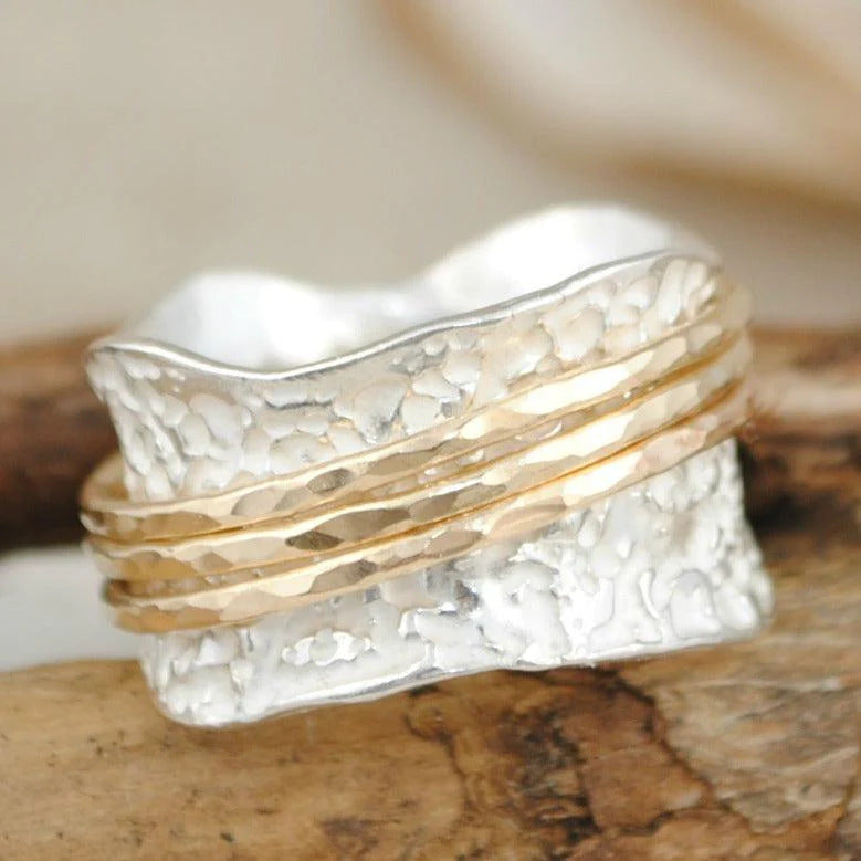 Rotating Pattern Ring For Women