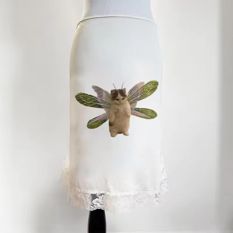 Women's High Waist Cute Animal Pattern Printed Skirt