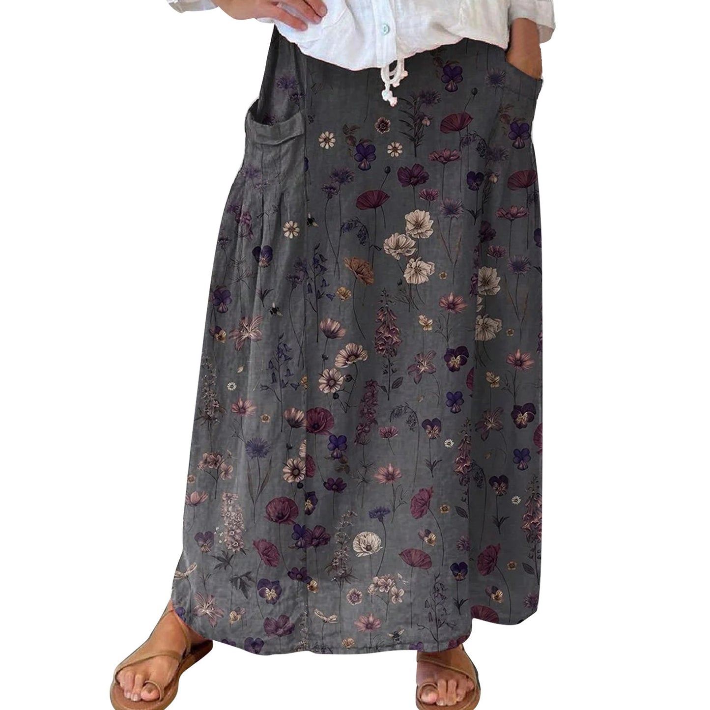 Women's Fashion Vintage Floral Holiday Dress