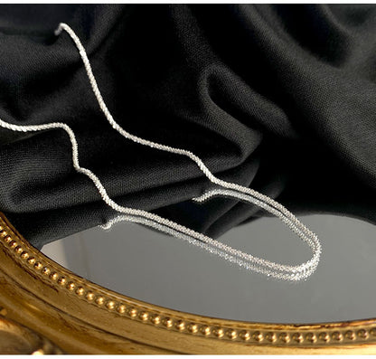 Necklace Female Clavicle Chain Starry Sterling Silver Necklace