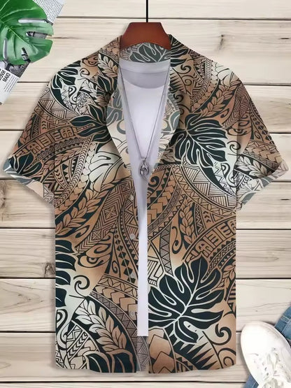 Fashion Personality Men's Art Pattern Shirt