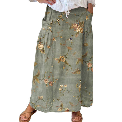 Women's Fashion Vintage Floral Holiday Dress