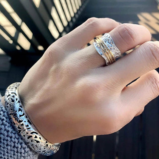 Rotating Pattern Ring For Women