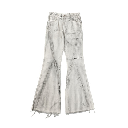 Men's Washed And Worn Jeans