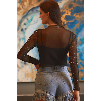 Pullover Round Neck Women's European And American Fashion All-match Long Sleeve Top