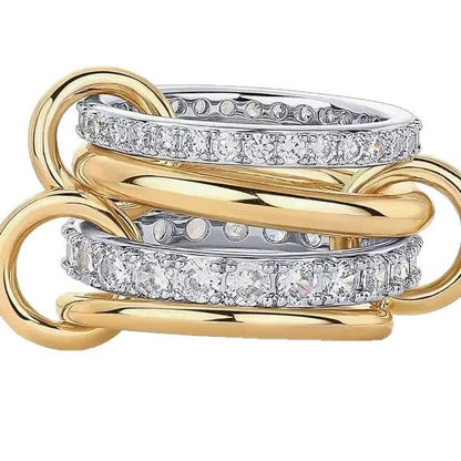 Stainless Steel Ring Zircon Titanium Steel Full Diamond Ring