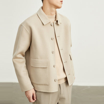 Double-sided Woolen Jacket Men's Short