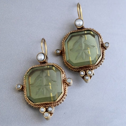 Women's Creative Retro Geometric Pendant Earrings