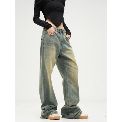 All-match American Retro Wide-leg Pants