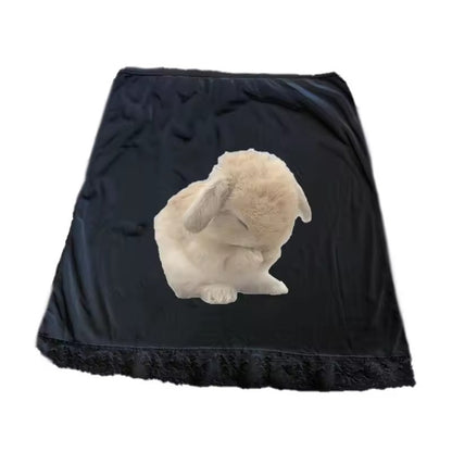 Women's High Waist Cute Animal Pattern Printed Skirt