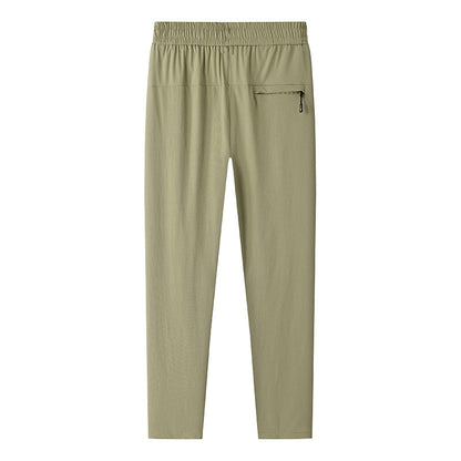 Loose Elastic Quick-drying Straight Ankle Tied Sports Pants