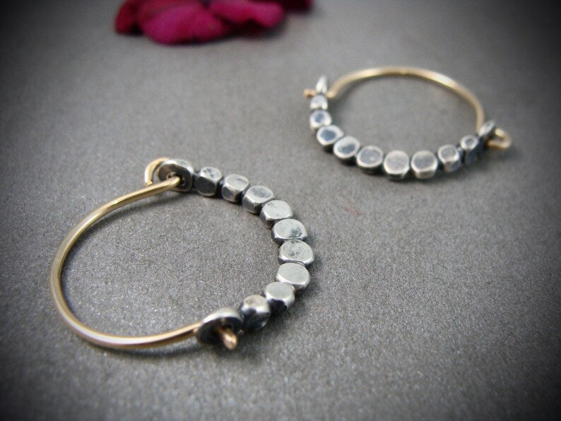 Creative Exaggerating Hollow Stud Earrings Elegant Silver Ear Ring