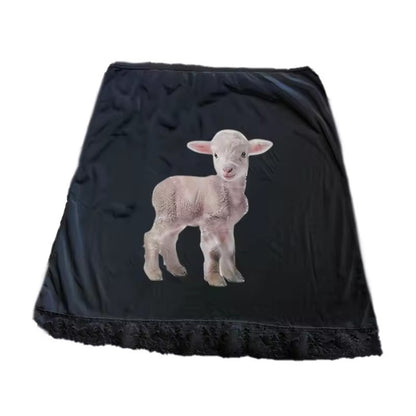 Women's High Waist Cute Animal Pattern Printed Skirt