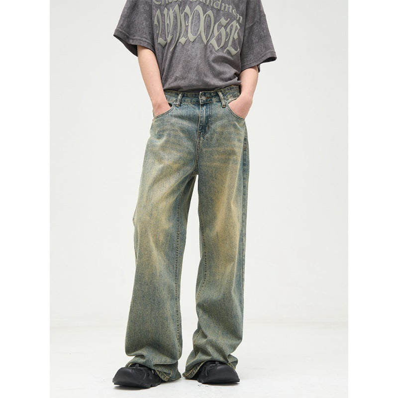 All-match American Retro Wide-leg Pants
