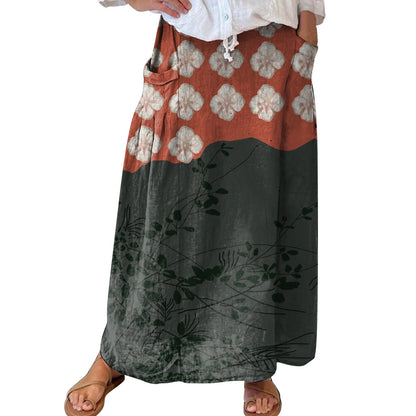 Women's Fashion Vintage Floral Holiday Dress