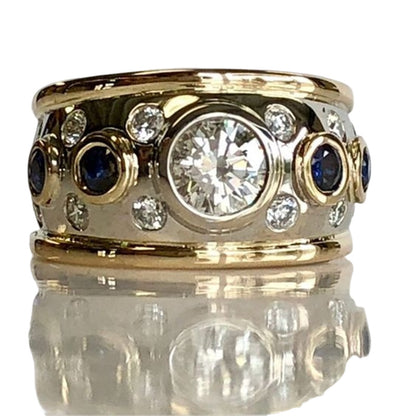 Retro Style Shiny Cubic Zirconia Ring