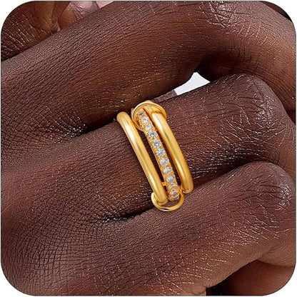 Stainless Steel Ring Zircon Titanium Steel Full Diamond Ring