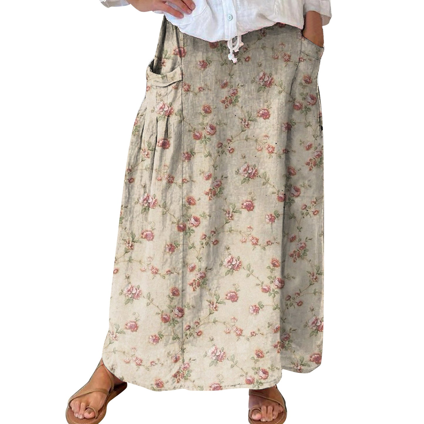Women's Fashion Vintage Floral Holiday Dress