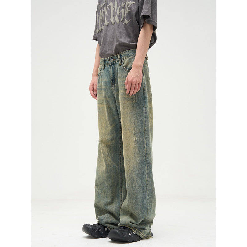 All-match American Retro Wide-leg Pants