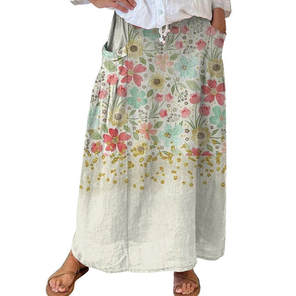 Women's Fashion Vintage Floral Holiday Dress