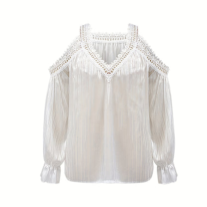 Stitching Lace Shirt Women's Loose Top