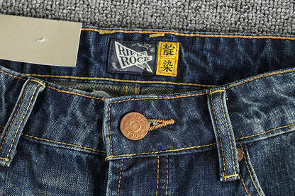 Men's Casual Retro Pocket Straight Jeans