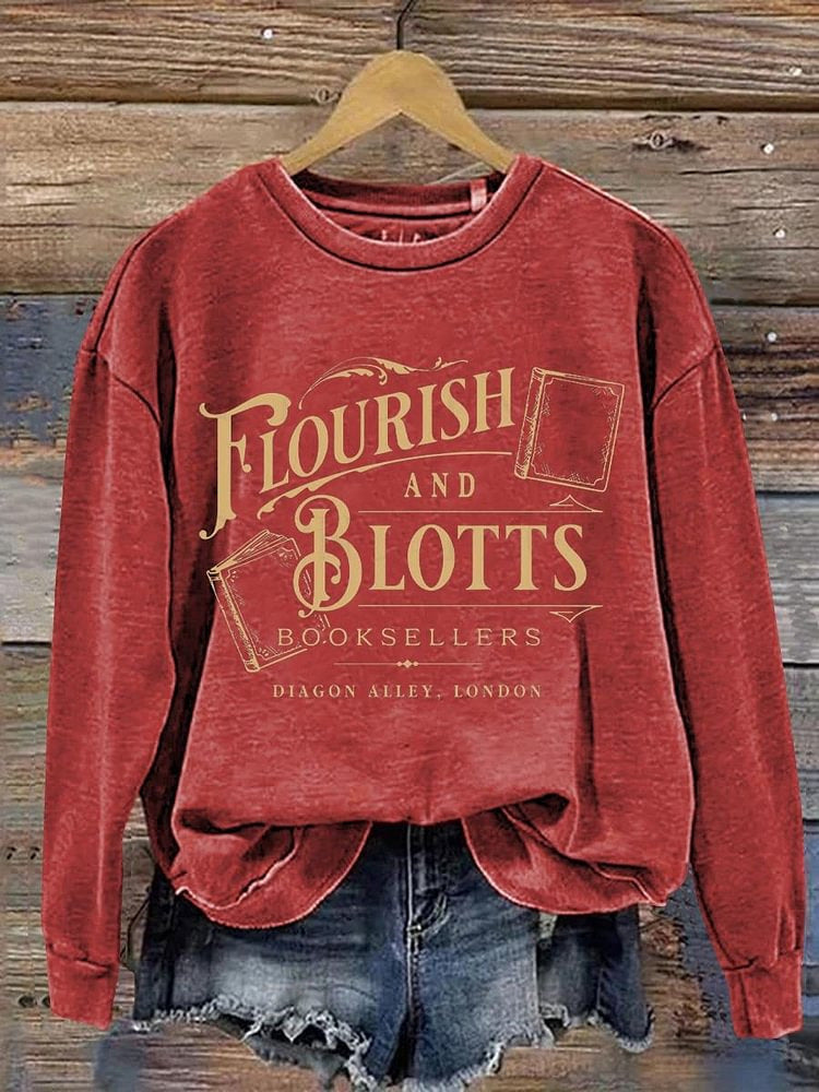 Fashion Digital Printed Round Neck Sweater