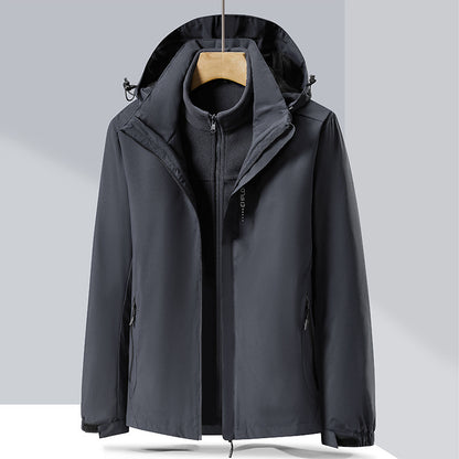 Three-in-one Removable Two-piece Thickened Waterproof Breathable Mountaineering Suit