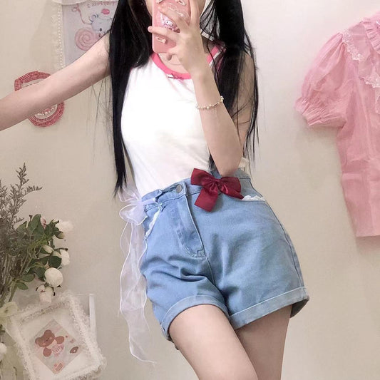 Lace Shorts Women's High Waist Slimming