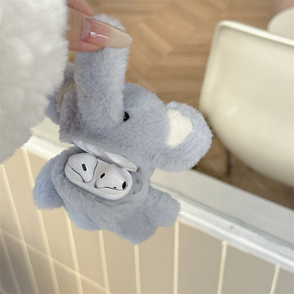 Cute Cartoon Baby Elephant Wireless Bluetooth Headset Protective Cover