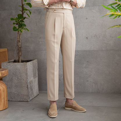 Men's Drape Anti-wrinkle Casual High-waisted Pants