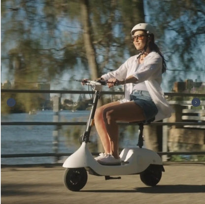 Seat Included  Ceetle  E-Scooter - Convertible Seat, 220lb Load, 18 Mi Range
