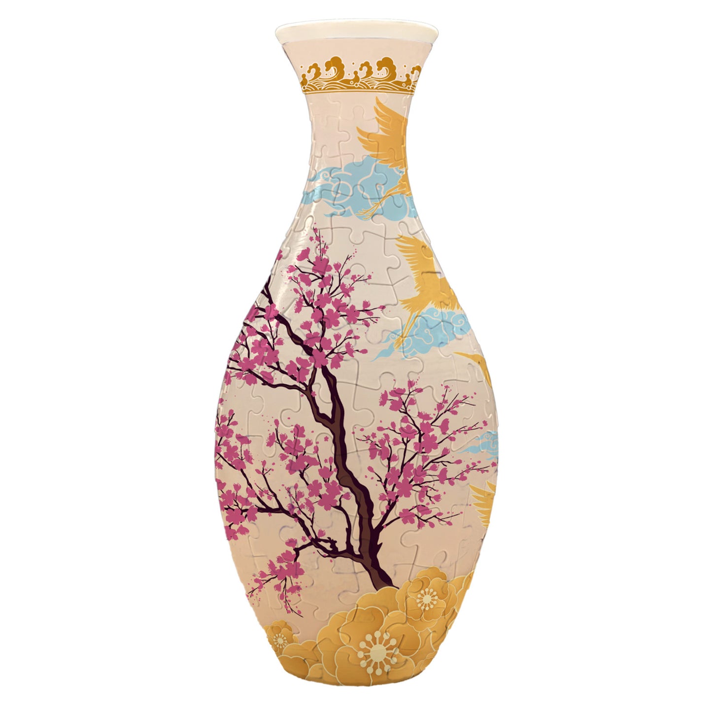 3D Puzzle Vase DIY Living Room Decoration Home