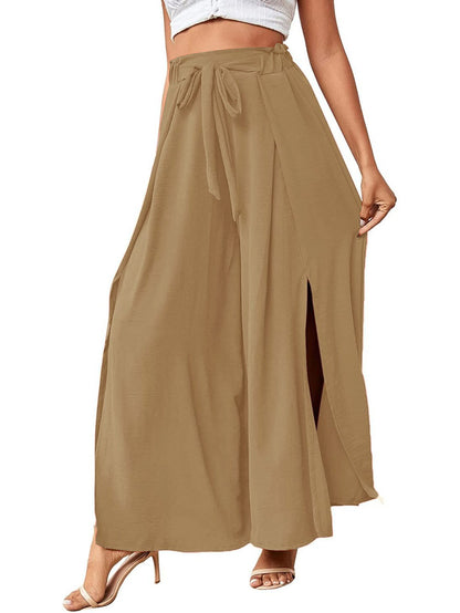 Simplicity Solid Color Skirts Khaki