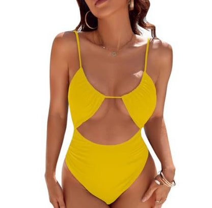 European And American Cute Women's One-piece Swimsuit