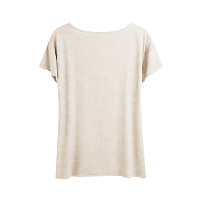Women's Floral & Letter Print Round Neck T-Shirt Casual Short Sleeve Summer Top